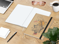 Match-Book White Bestseller Natura braun A4, schwa