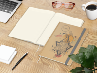 Match-Book Creme Bestseller Natura braun A4, silbe