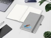 Ocean-Book A5 green+blue, Punktraster, grau