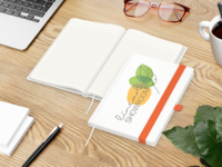 Match-Book green+blue, A5, Winkelkaro, Cover-Star 