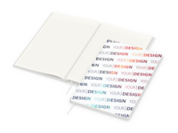 Note-Book green+blue inkl. 4C-Quality, A4, Winkelk