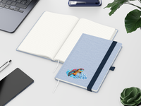 Ocean-Book A5 green+blue, Punktraster, blau, Info-
