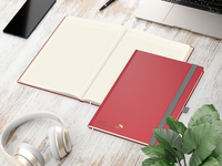 Vision-Book Bestseller, A4, Winkelkaro, Creme, rot