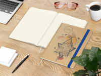 Match-Book Creme Bestseller Natura braun A4, mitte