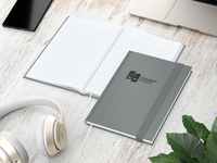 Visco-Book A5 Bestseller, Winkelkaro, White, hellg