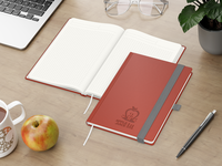 Organic-Book A5 green+blue inkl. Blindprägung, Win