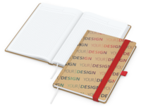 Match-Book White Bestseller Natura braun A5, rot
