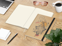 Match-Book Creme Bestseller Natura braun A4, schwa