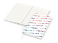 Note-Book green+blue inkl. 4C-Quality, A5, Winkelk