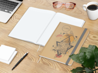 Match-Book White Bestseller Natura braun A4, silbe