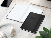 Visco-Book A5 Bestseller, Punktraster, White, schw