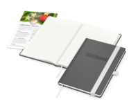 Organic-Book green+blue, anthrazit, Info-Beileger 