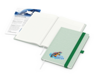 Ocean-Book A5 green+blue, Winkelkaro, grün, Info-B