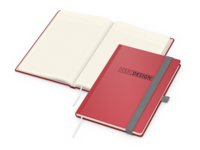 Vision-Book Bestseller, A5, Winkelkaro, Creme, rot