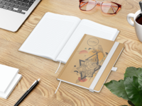Match-Book White Bestseller Natura braun A5, weiß