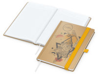 Match-Book White Bestseller Natura braun A5, gelb