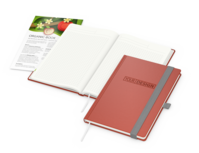 Organic-Book A5 green+blue inkl. Blindprägung, Win