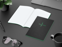 Tablet-Book Slim Bestseller inkl. Prägung, A5, grü