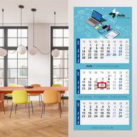 Maxi Light 3, Deutsch Design hellgrau/blau
