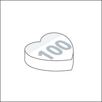 Form aus 72 x 72 mm, 100 Blatt